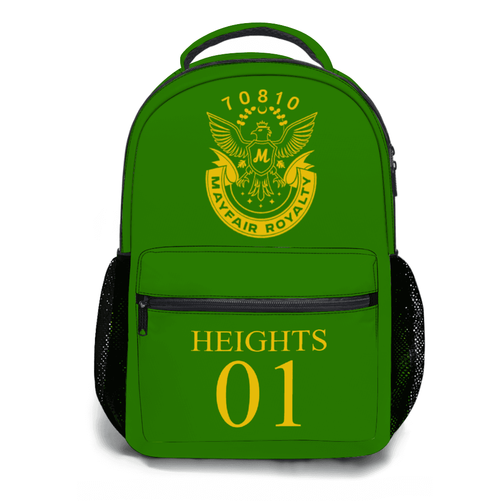 Mayfair Royalty Green and Gold Heights Backpack