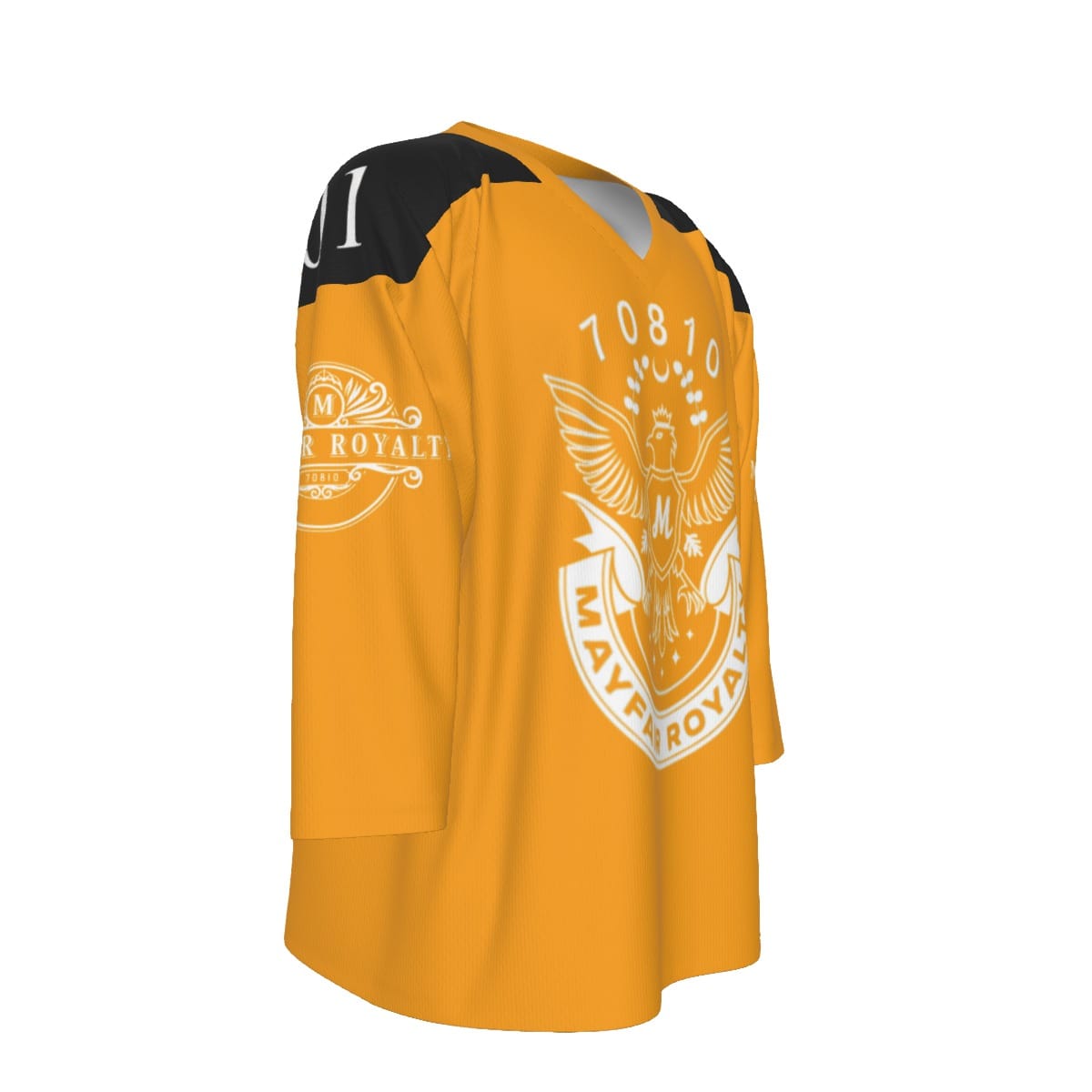 Mayfair Royalty Park East Orange and Black Hockey Jersey - Image 3