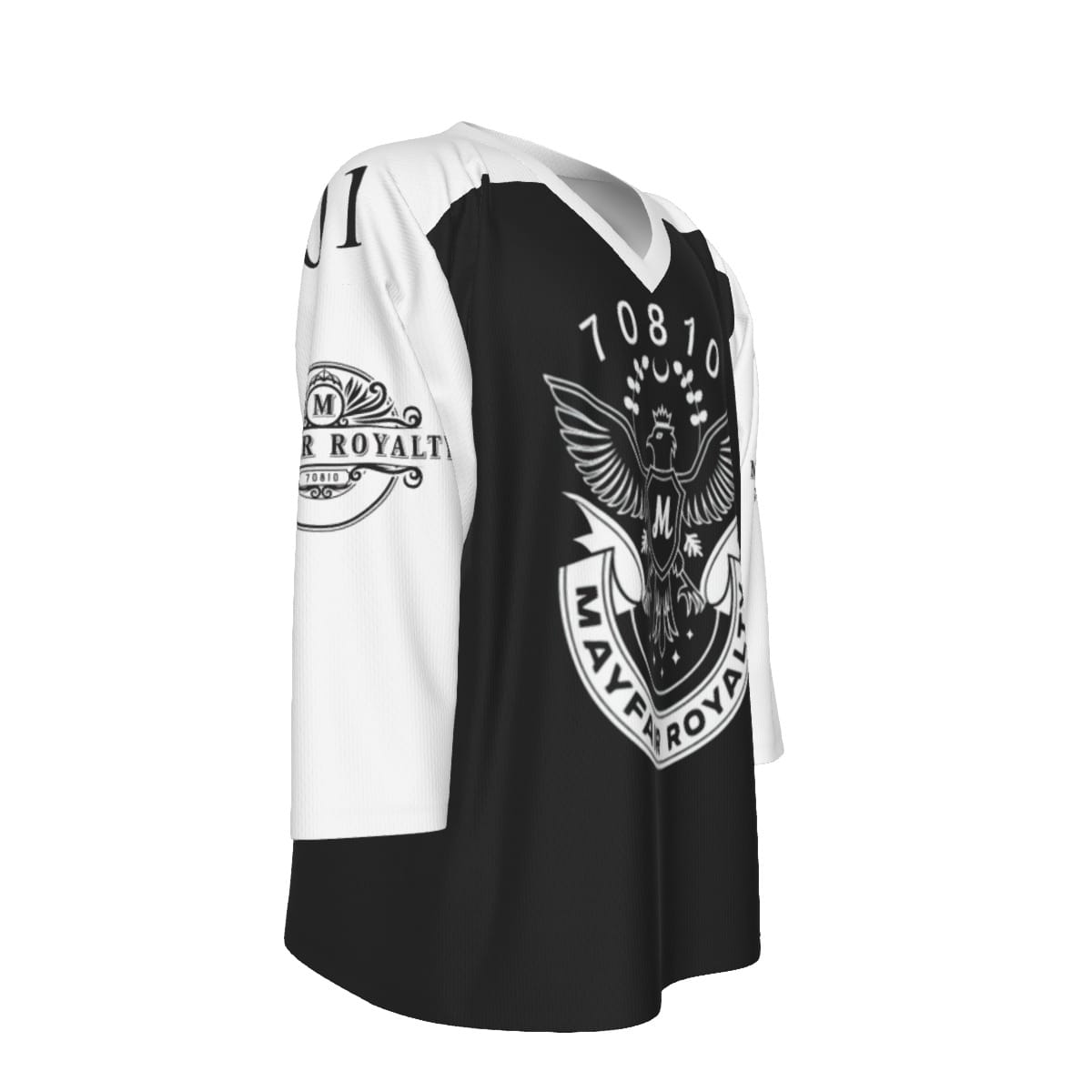 Mayfair Royalty Park East Black and White Hockey Jersey - Image 3