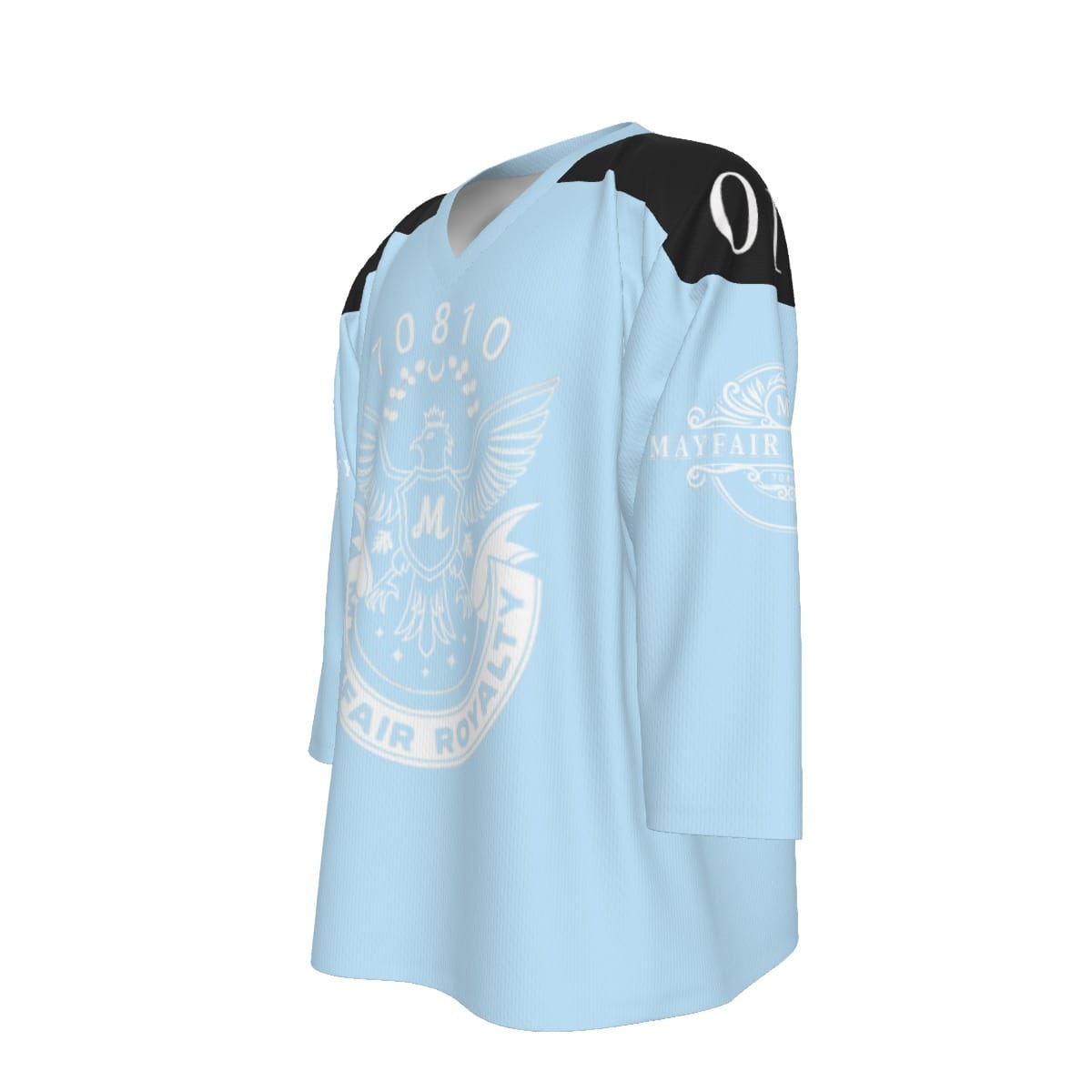 Mayfair Royalty Park East Sky Blue and Black Hockey Jersey - Image 2