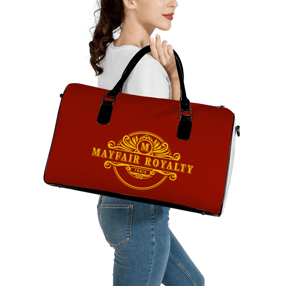 Mayfair Royalty Maroon Travel Duffel Bag - Image 3