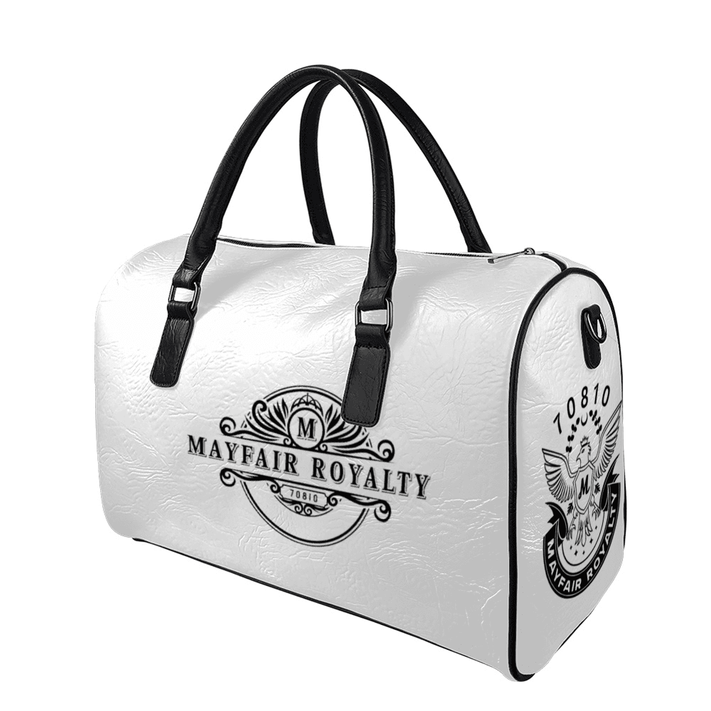 Mayfair Royalty White Travel Duffel Bag - Image 2