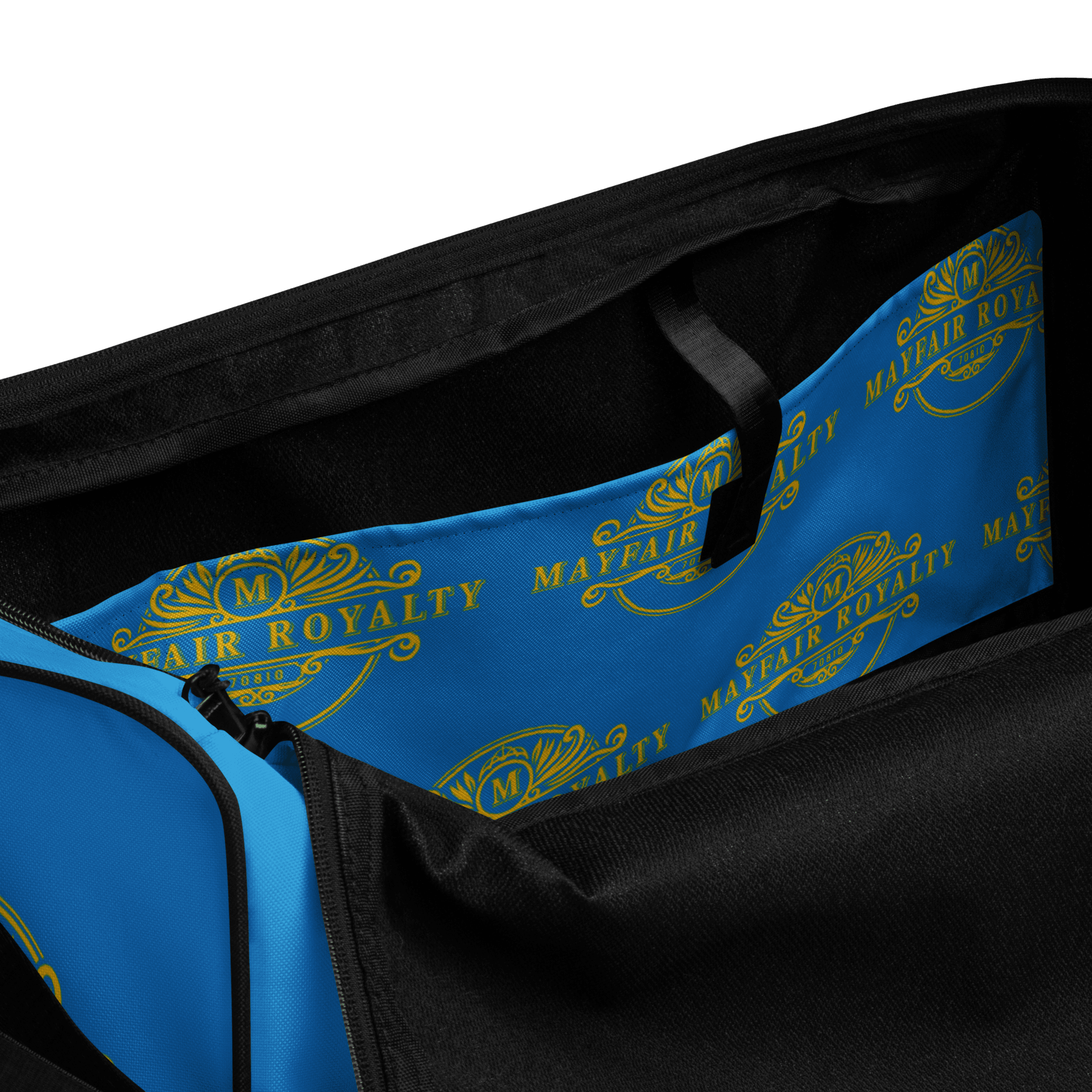 Mayfair Royalty Teal and Gold Duffle bag - Image 6