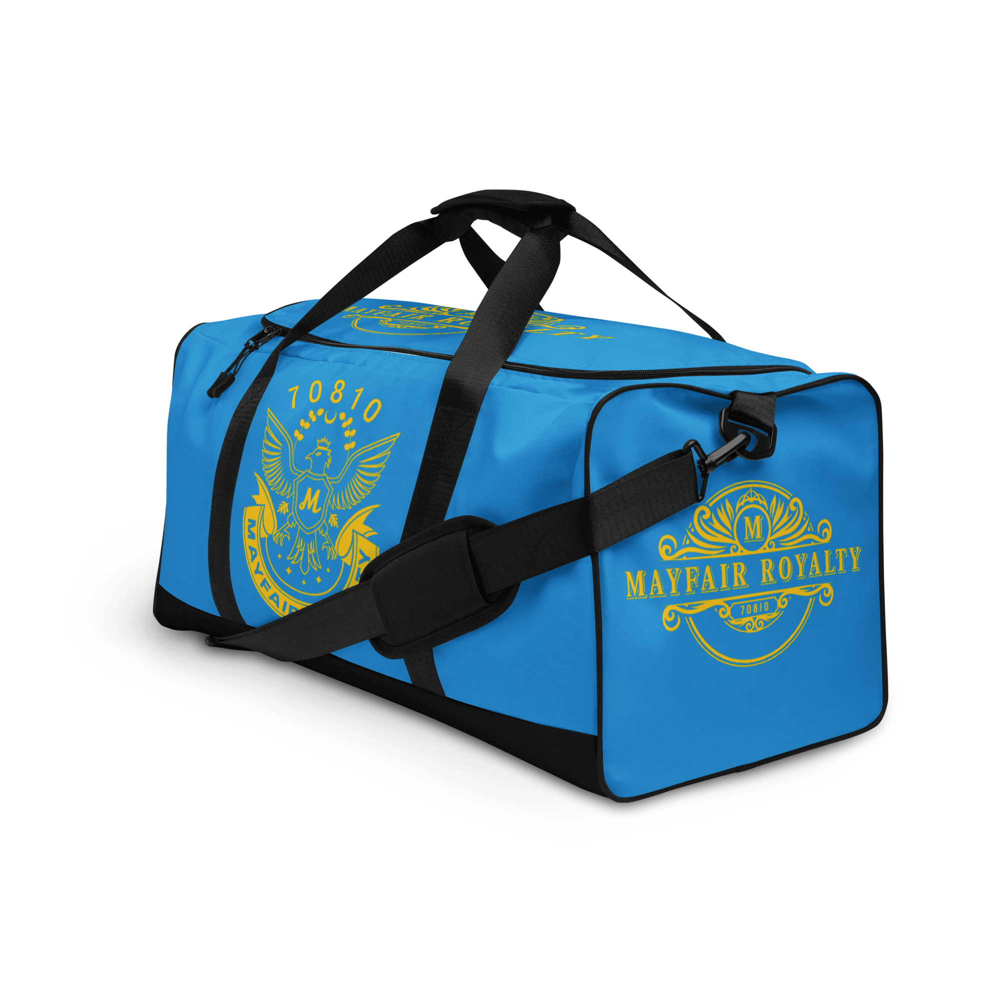 Mayfair Royalty Teal and Gold Duffle bag - Image 3