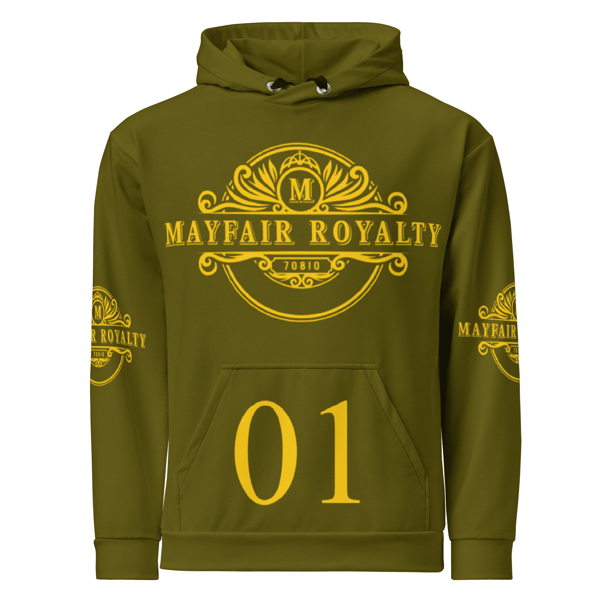 Mayfair Royalty Olive and Gold Sport Hoodie