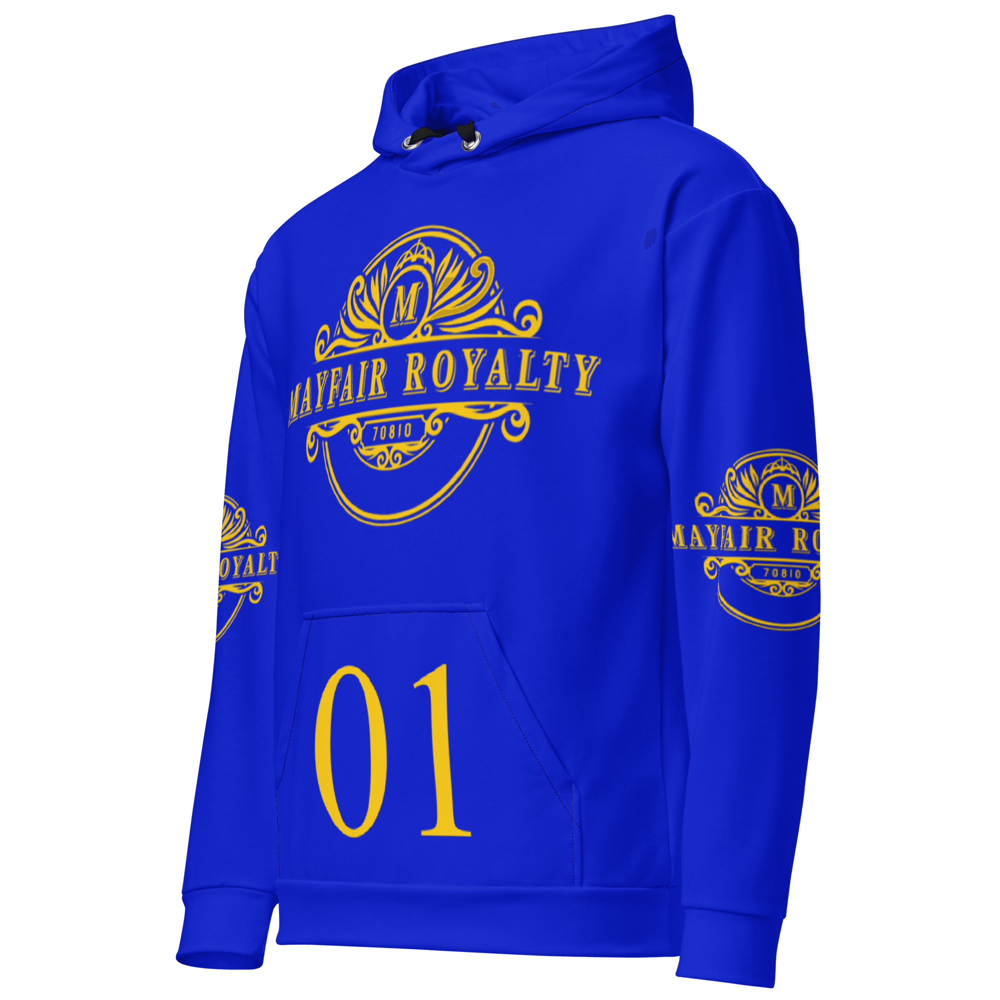 Mayfair Royalty Blue and Gold Sport Hoodie - Image 2