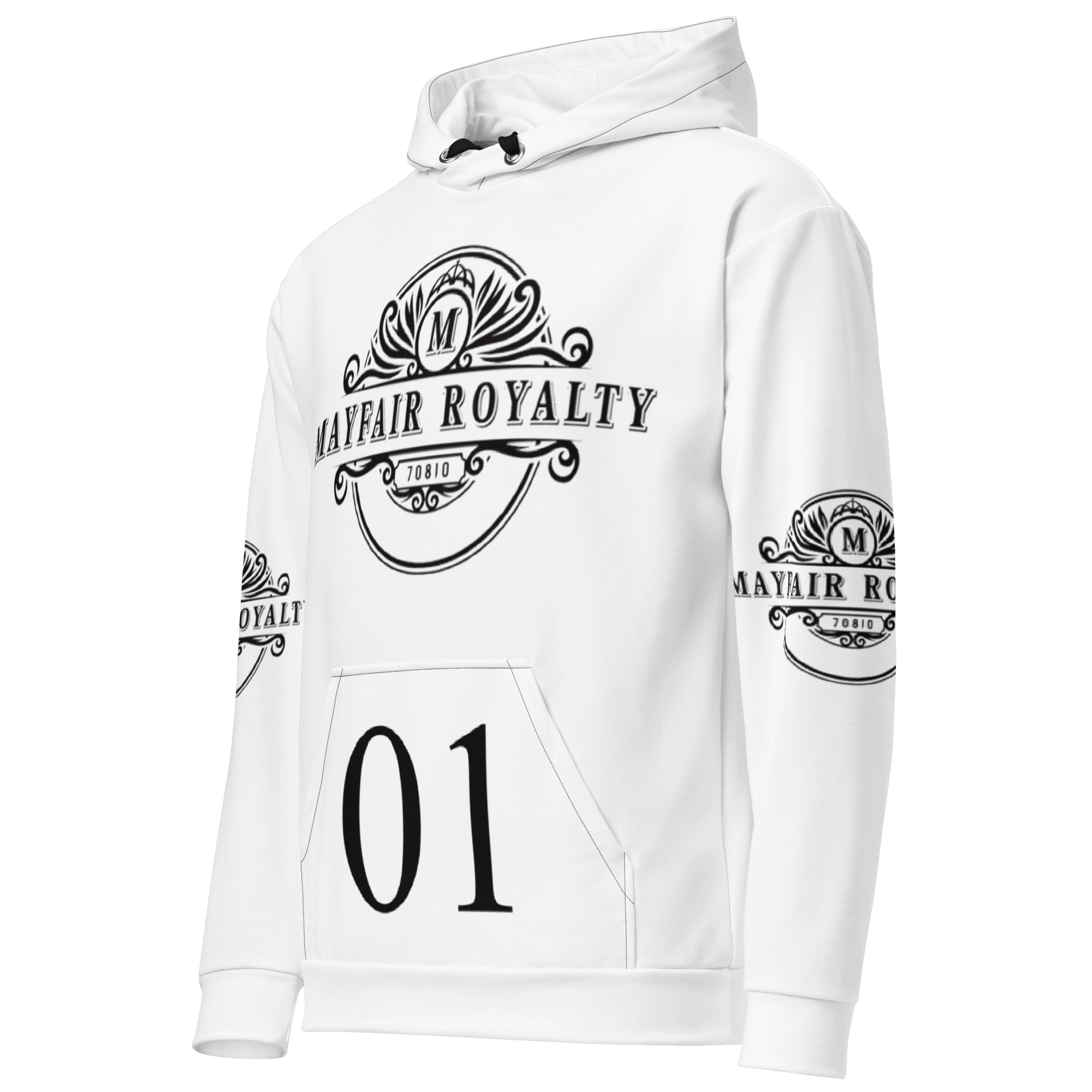 Mayfair Royalty White and Black Hoodie - Image 2