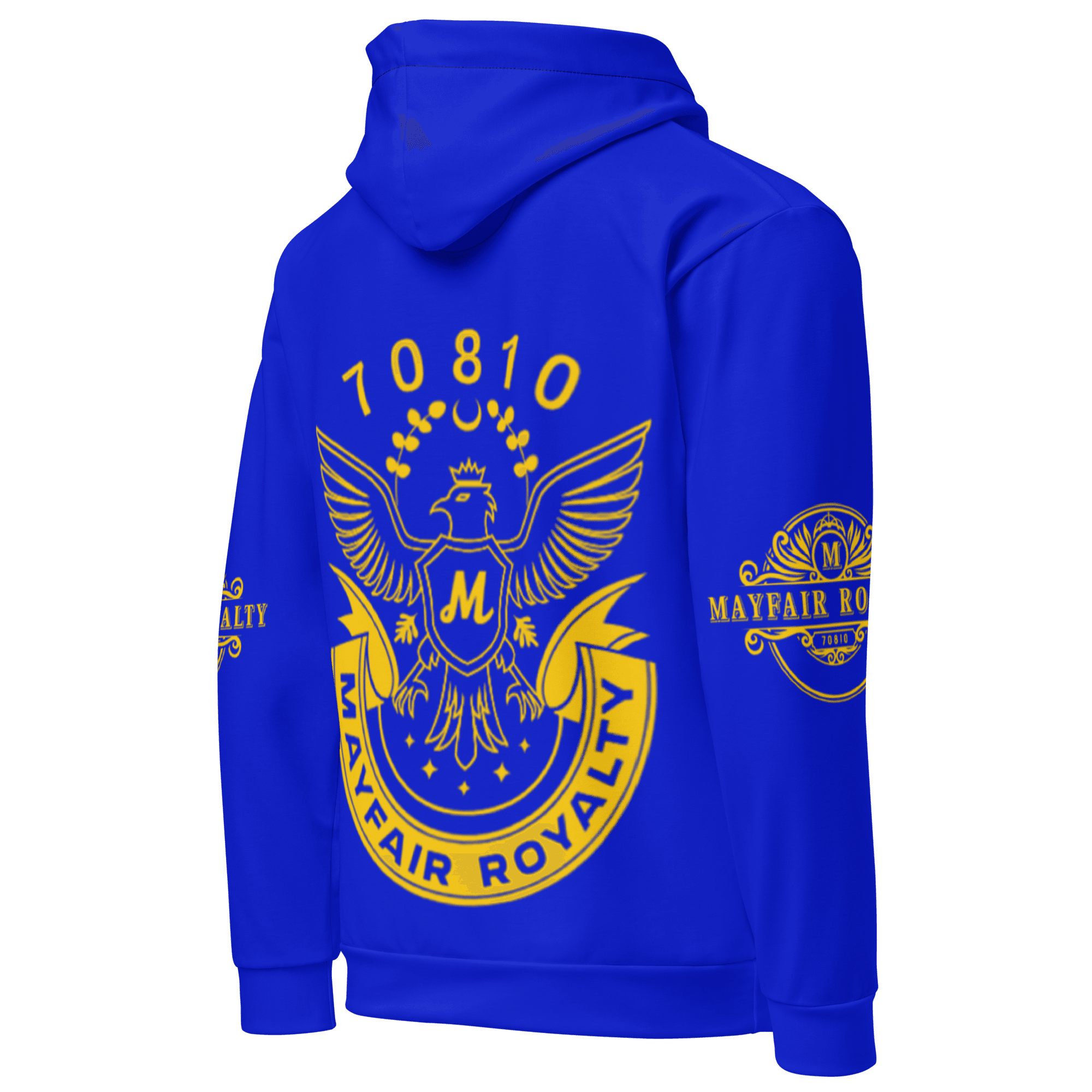 Mayfair Royalty Blue and Gold Sport Hoodie - Image 3