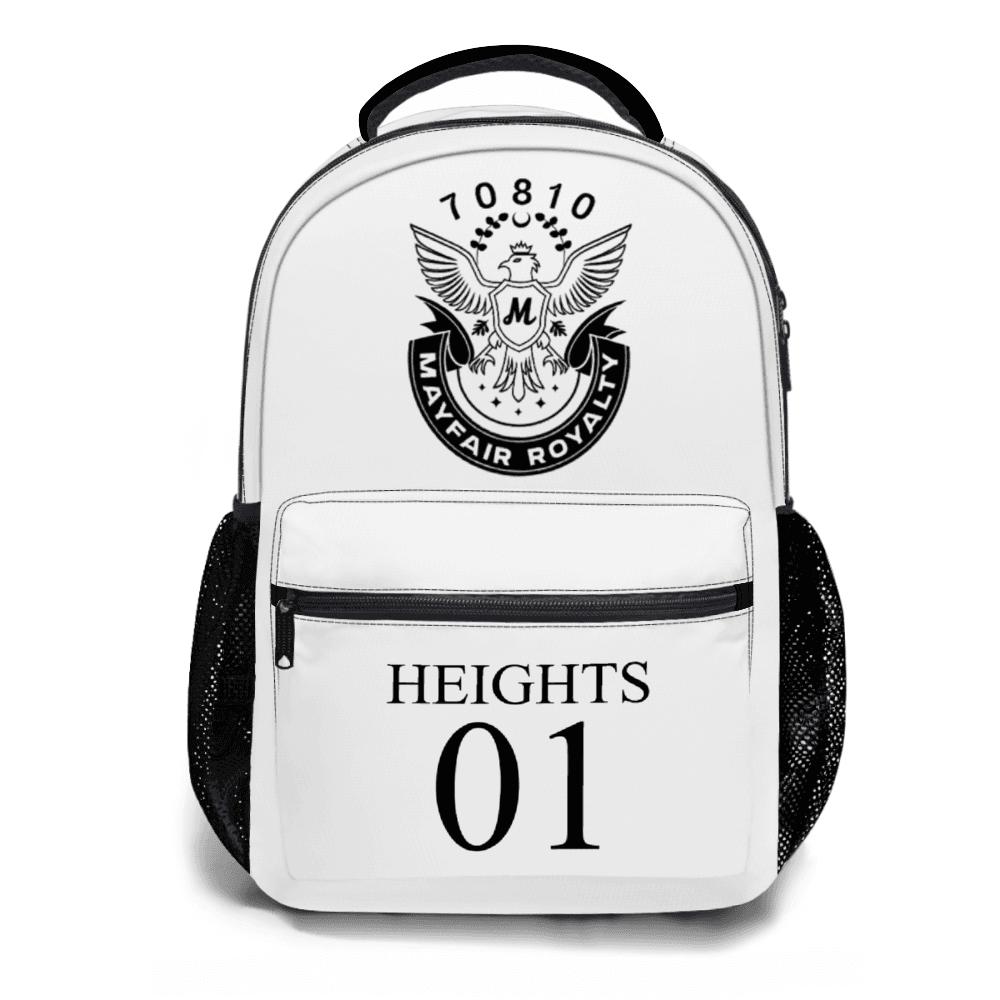 Mayfair Royalty White and Black Heights Backpack