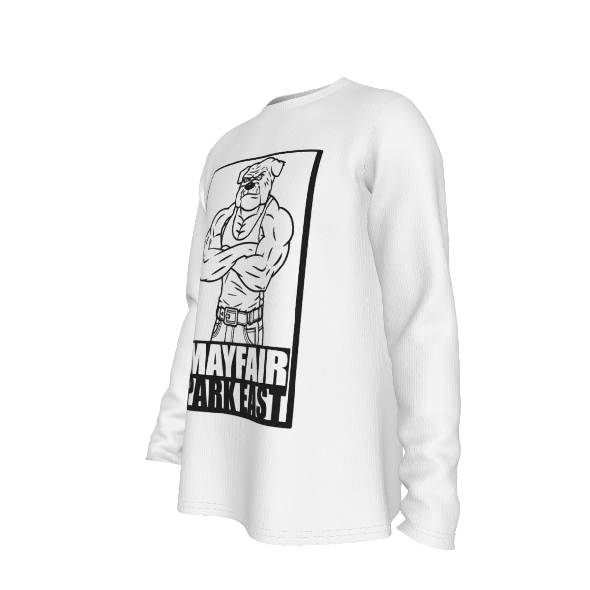 Mayfair Bulldog Army Park East White and Black Long Sleeve Shirt - Image 2