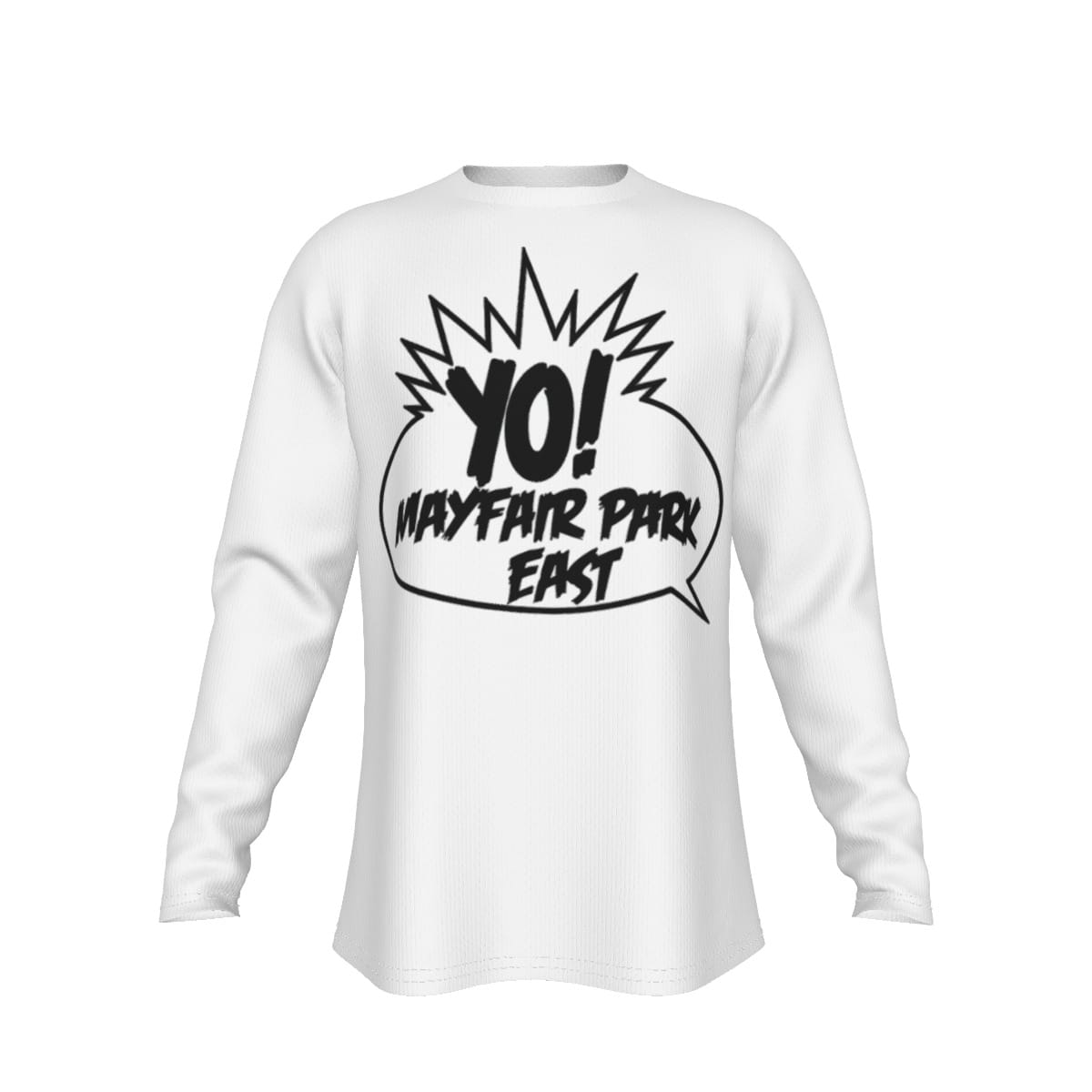 Mayfair Bulldog Army Park East White and Black Long Sleeve Shirt