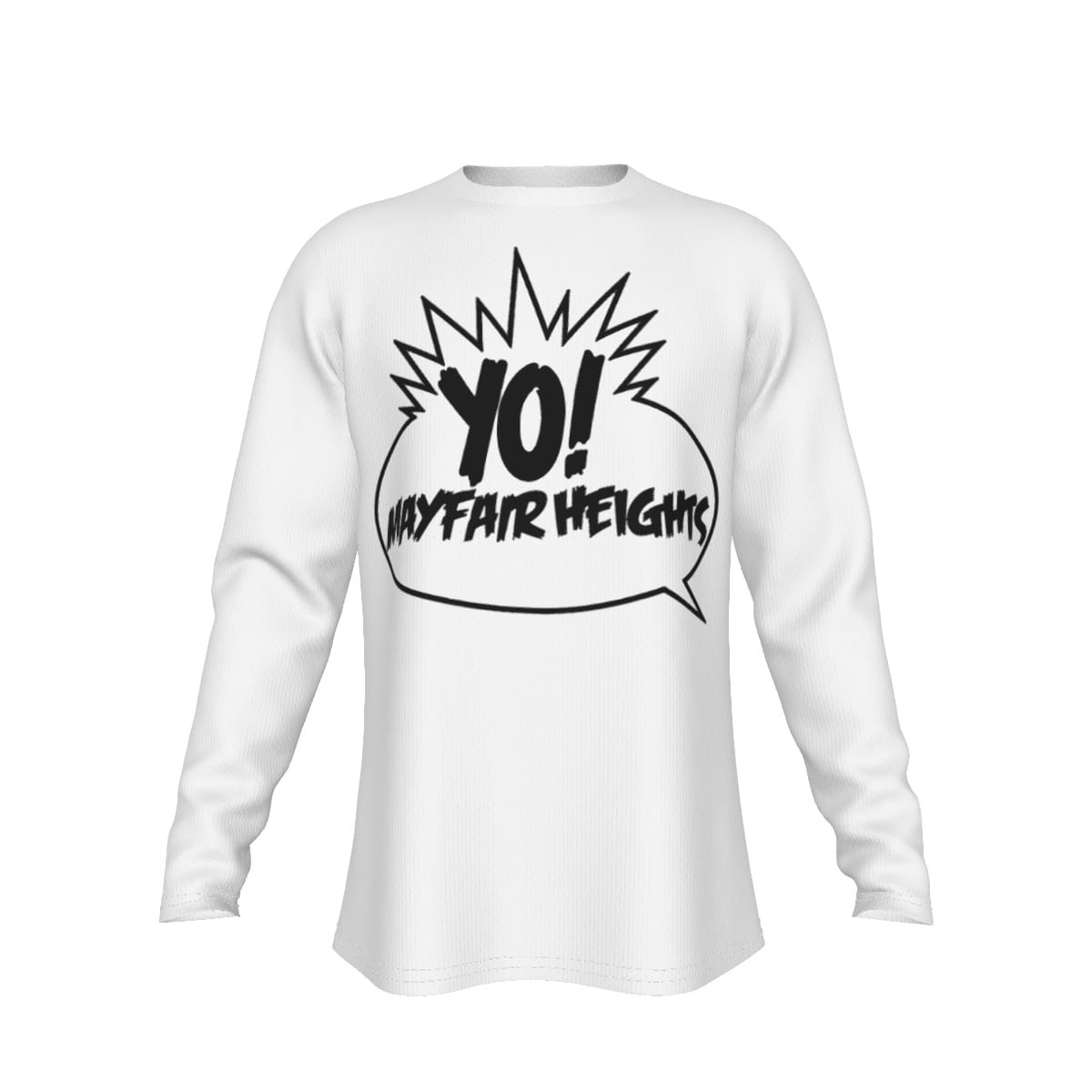 YO! Mayfair Heights White and Black Long Sleeve Shirt