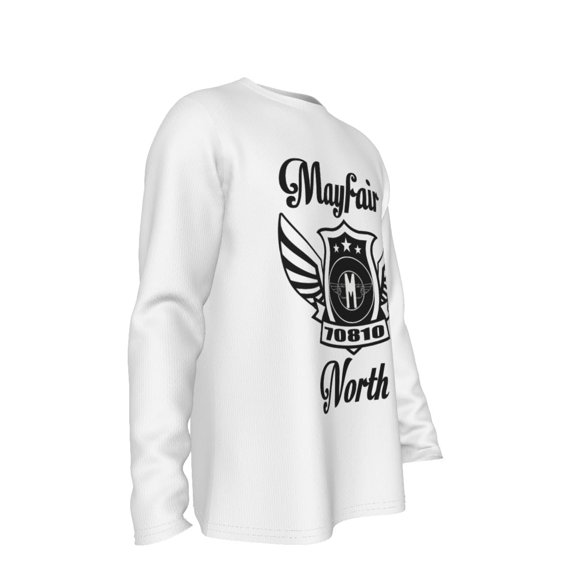 Mayfair Wings North White and Black Long Sleeve Shirt - Image 3